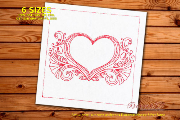 Abstract Heart Pattern Review for Apparel Projects