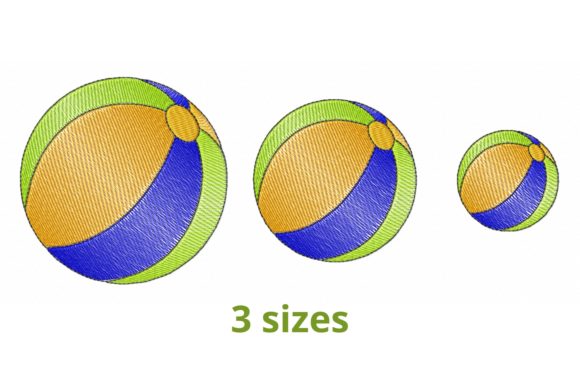 Ball Embroidery Design for Boutique Apparel