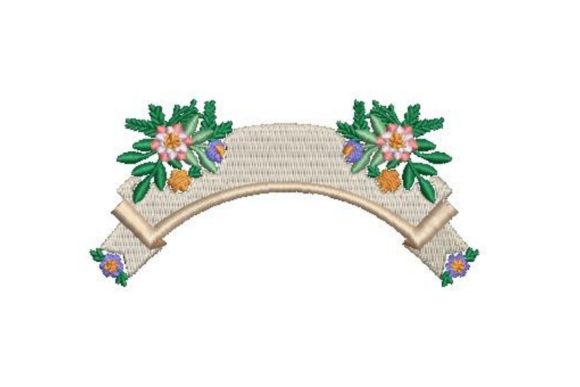Blank Banner with Flowers Embroidery Review