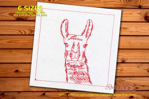 Crazy Llama Head Embroidery Review