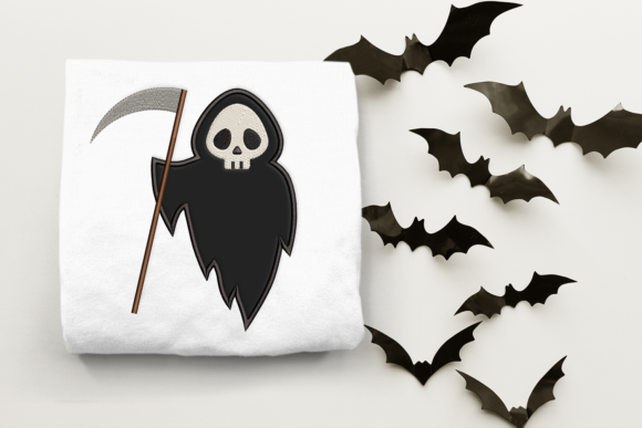 Cute Grim Reaper Embroidery Review