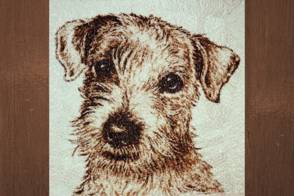 Fox Terrier: A Cozy Holiday Embroidery Find