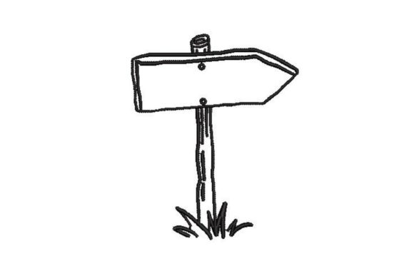 Hand Drawn Outline of a Miky Sign Embroidery Review