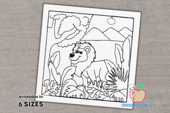 Lion Happily Moving in the Jungle