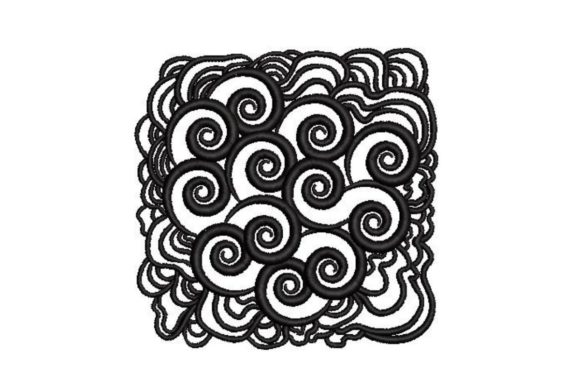 Psychedelic Style Black and White Embroidery Review