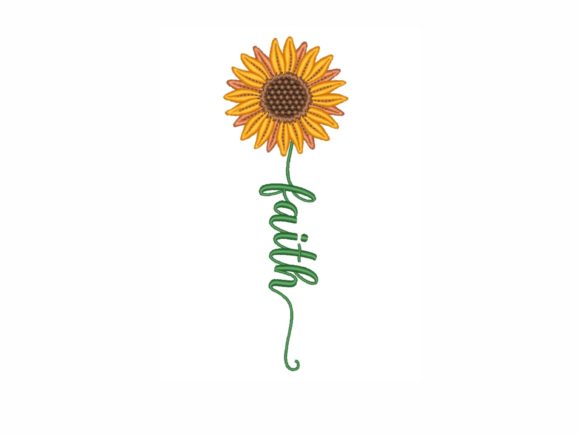 Review of Faith Sunflower Embroidery Design