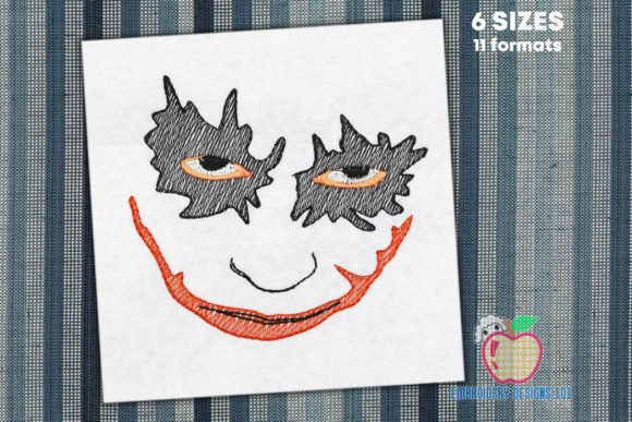 Scary Clown Face Embroidery Review