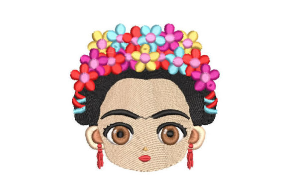 Woman's Face with Flowers Embroidery Review